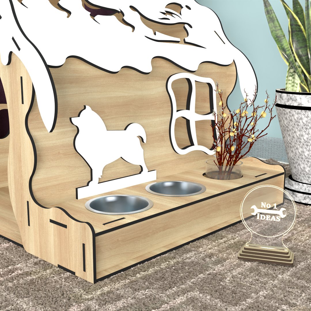 Luxury Dog House DXF - Gifts for Pets